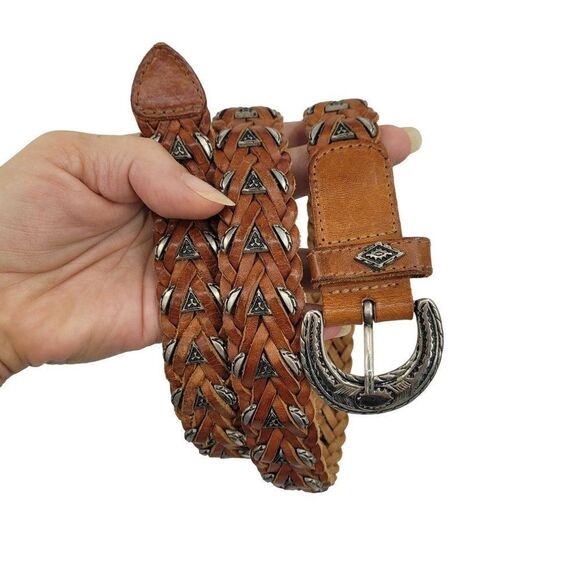 Vintage | Accessories | Vintageleather Beltm 34 Brown  display picture 2